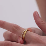 gold stacking rings