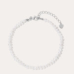 silver and pearl bracelet