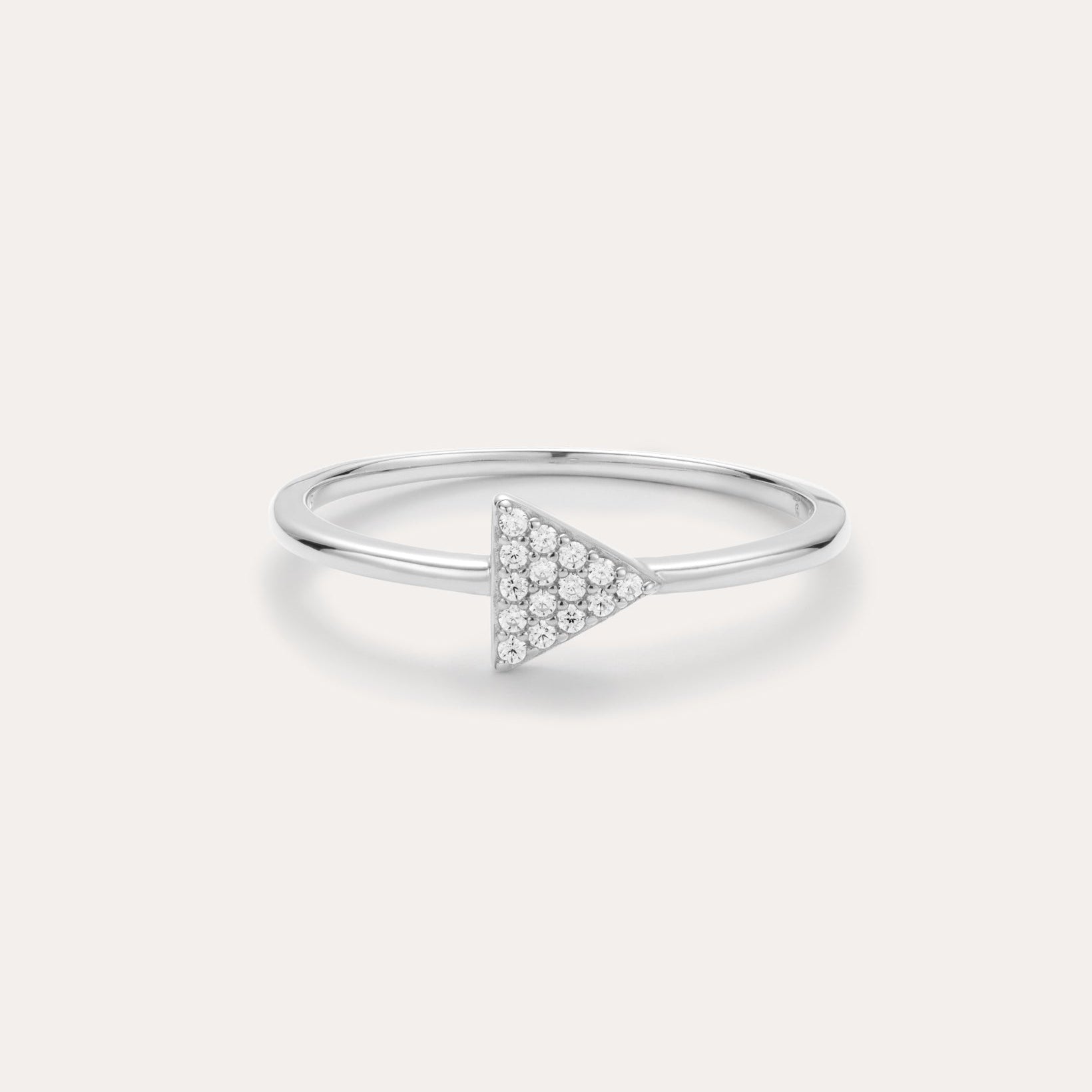 Silver ring to stack
