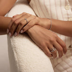 Silver stacking rings