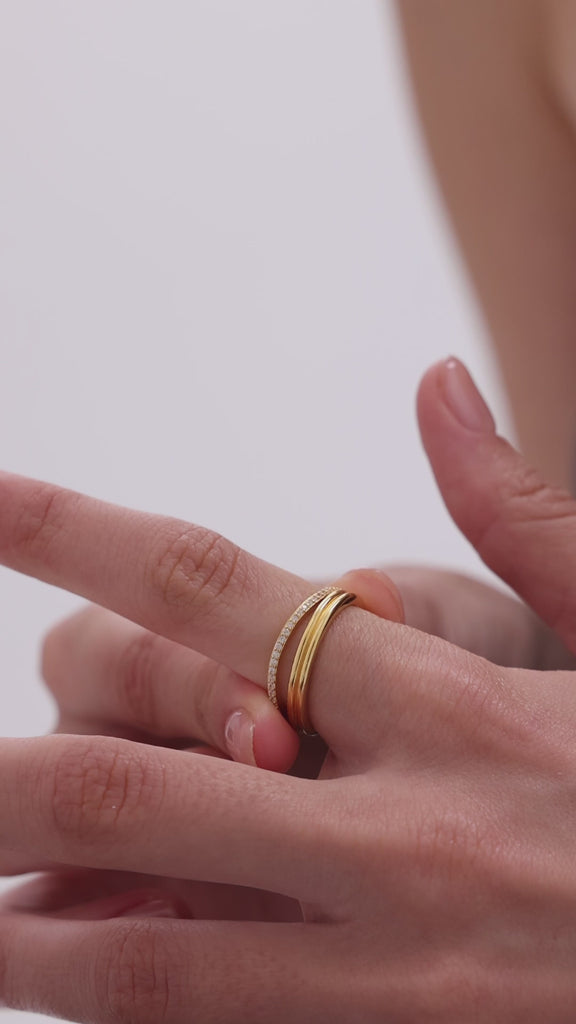 gold stacking rings